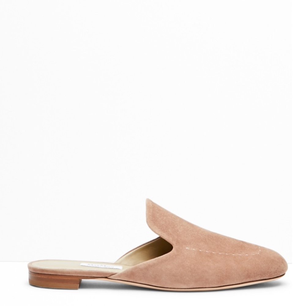 Max Mara suede slides size 39